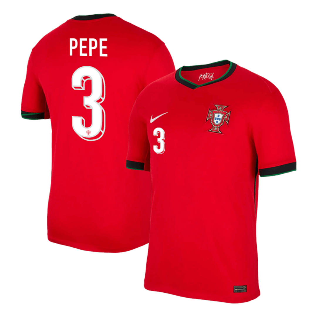 PEPE #3 Portugal Home Football Shirt Euro 2024