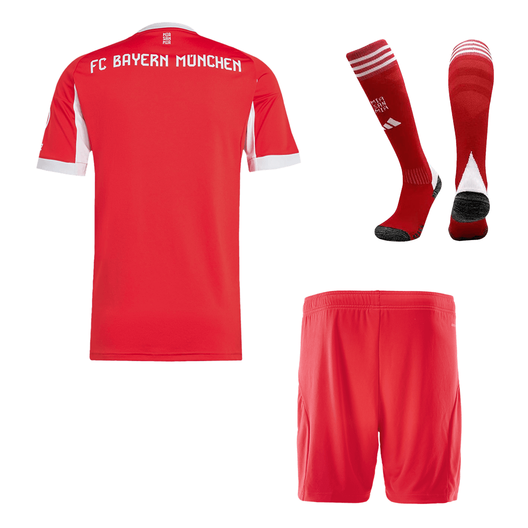 Bayern Munich Home Football Shirt Kit(Jersey+Shorts+Socks) 2025/26 Red