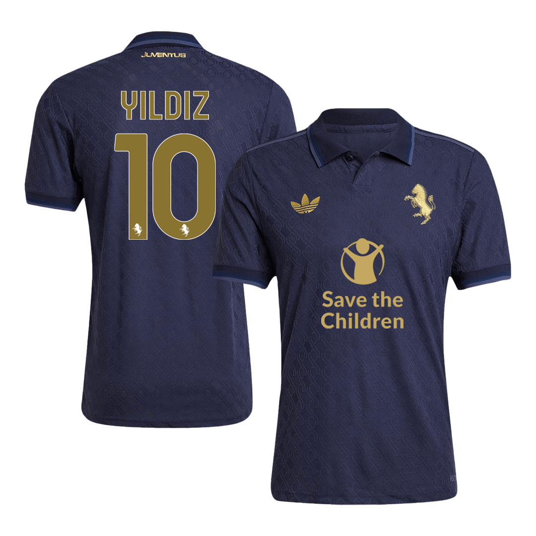 Player Version YILDIZ #10 Juventus Third Away Football Shirt 2024/25 - Save The Children Sponsor