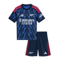 Kid's Arsenal Away Football Shirt Kit(Jersey+Shorts) 2025/26 Blue