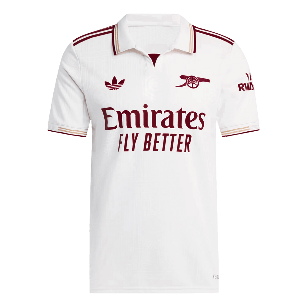 Player Version Arsenal Third Away Football Shirt 2025/26 White