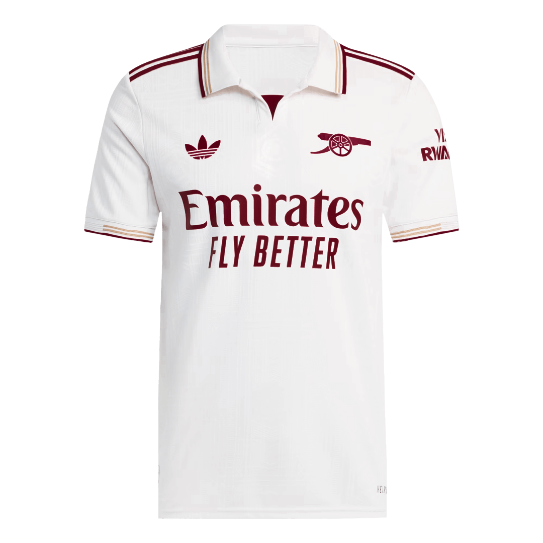 Player Version Arsenal Third Away Football Shirt 2025/26 White