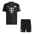 Bayern Munich Third Away Football Shirt Kit(Jersey+Shorts) 2025/26 Black