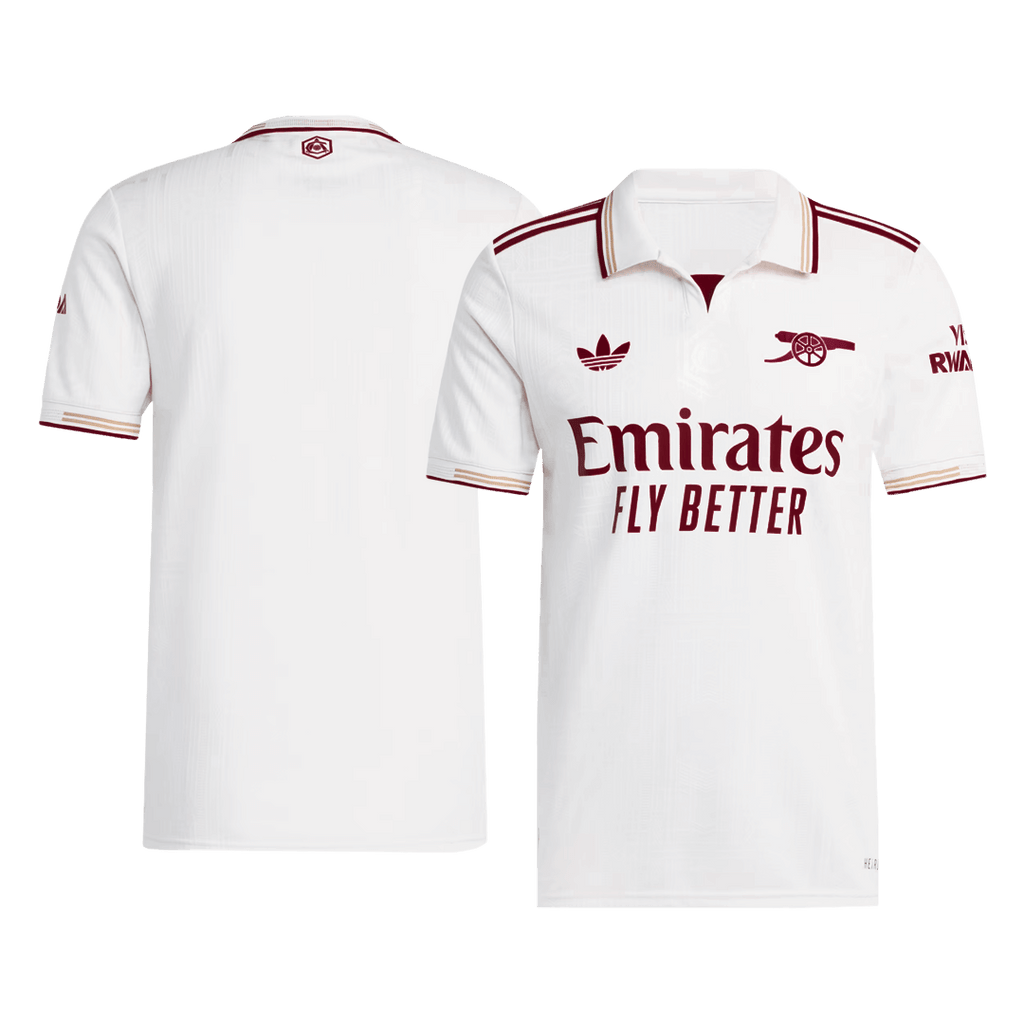 Player Version Arsenal Third Away Football Shirt 2025/26 White