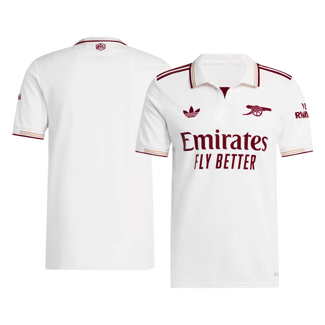Player Version Arsenal Third Away Football Shirt 2025/26 White