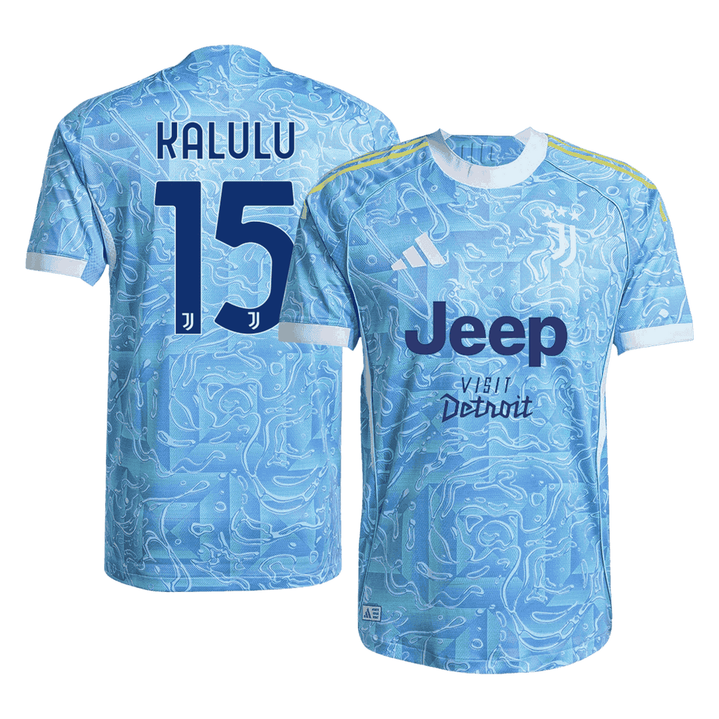 Player Version KALULU #15 Juventus Away Football Shirt 2025/26