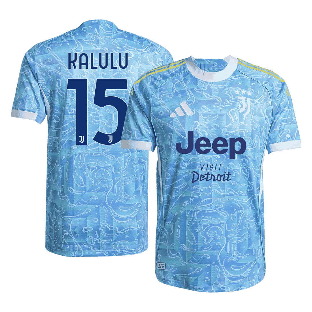 Player Version KALULU #15 Juventus Away Football Shirt 2025/26