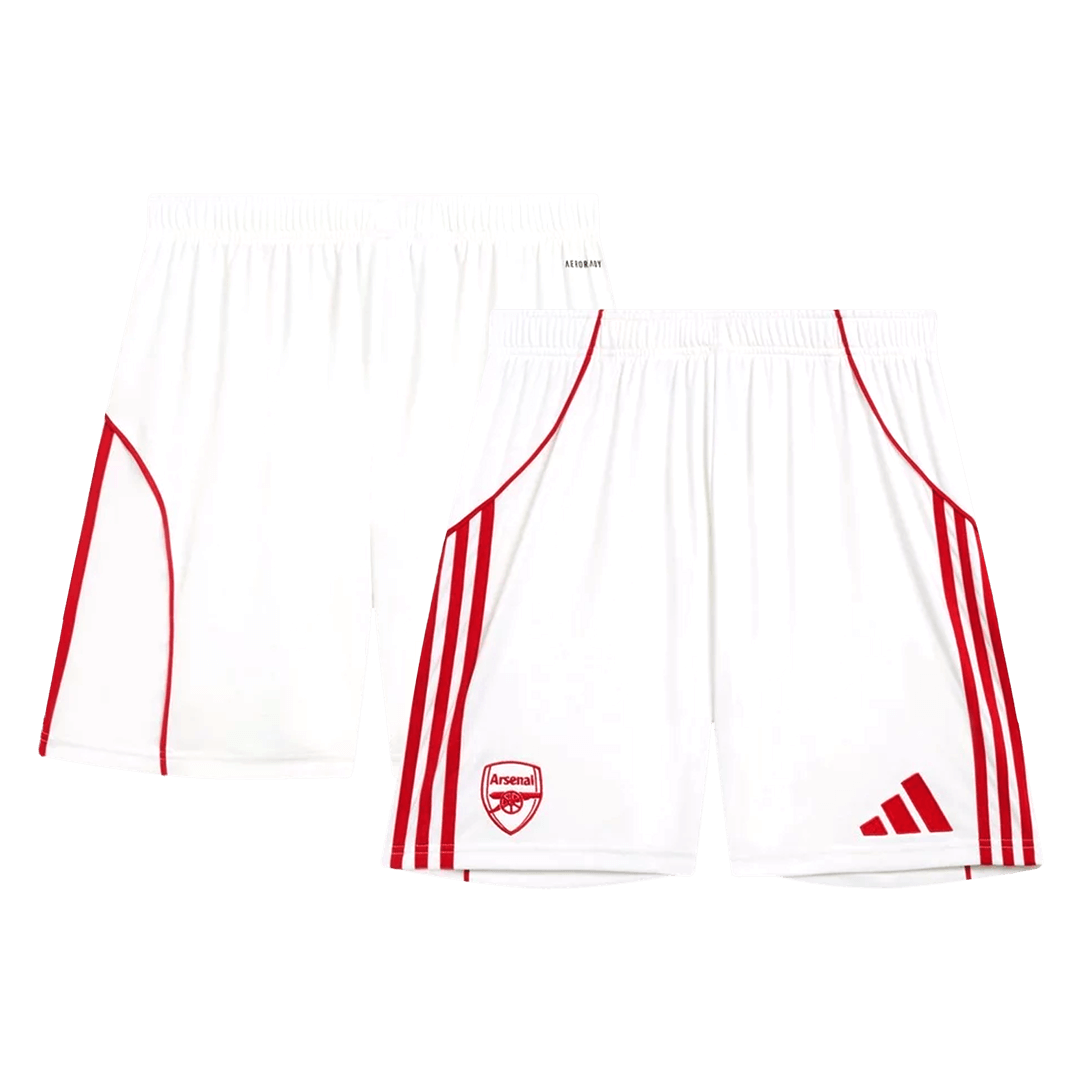 Arsenal Home Football Shorts 25/26 White