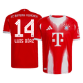 Player Version LUIS DÍAZ #14 Bayern Munich Home Football Shirt 2025/26 Red