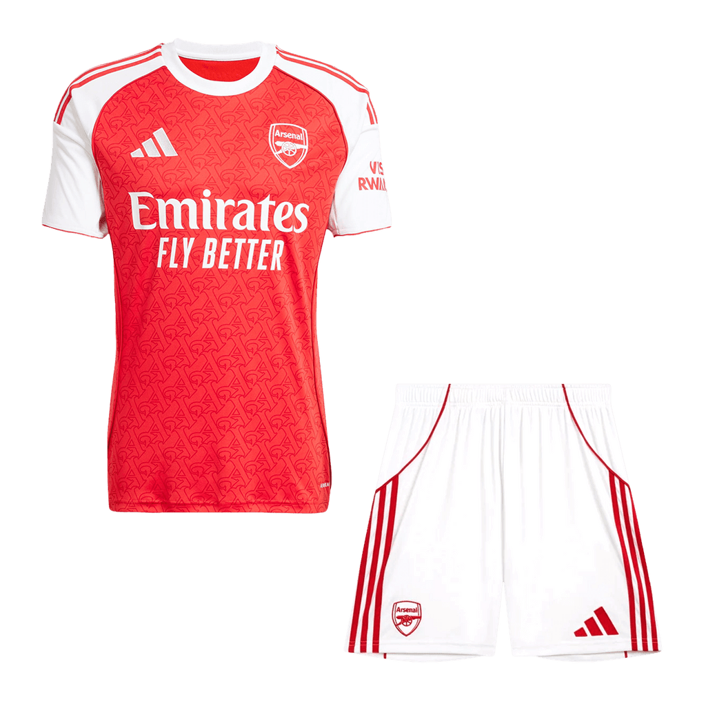 Arsenal Home Football Shirt Kit(Jersey+Shorts) 2025/26 Red