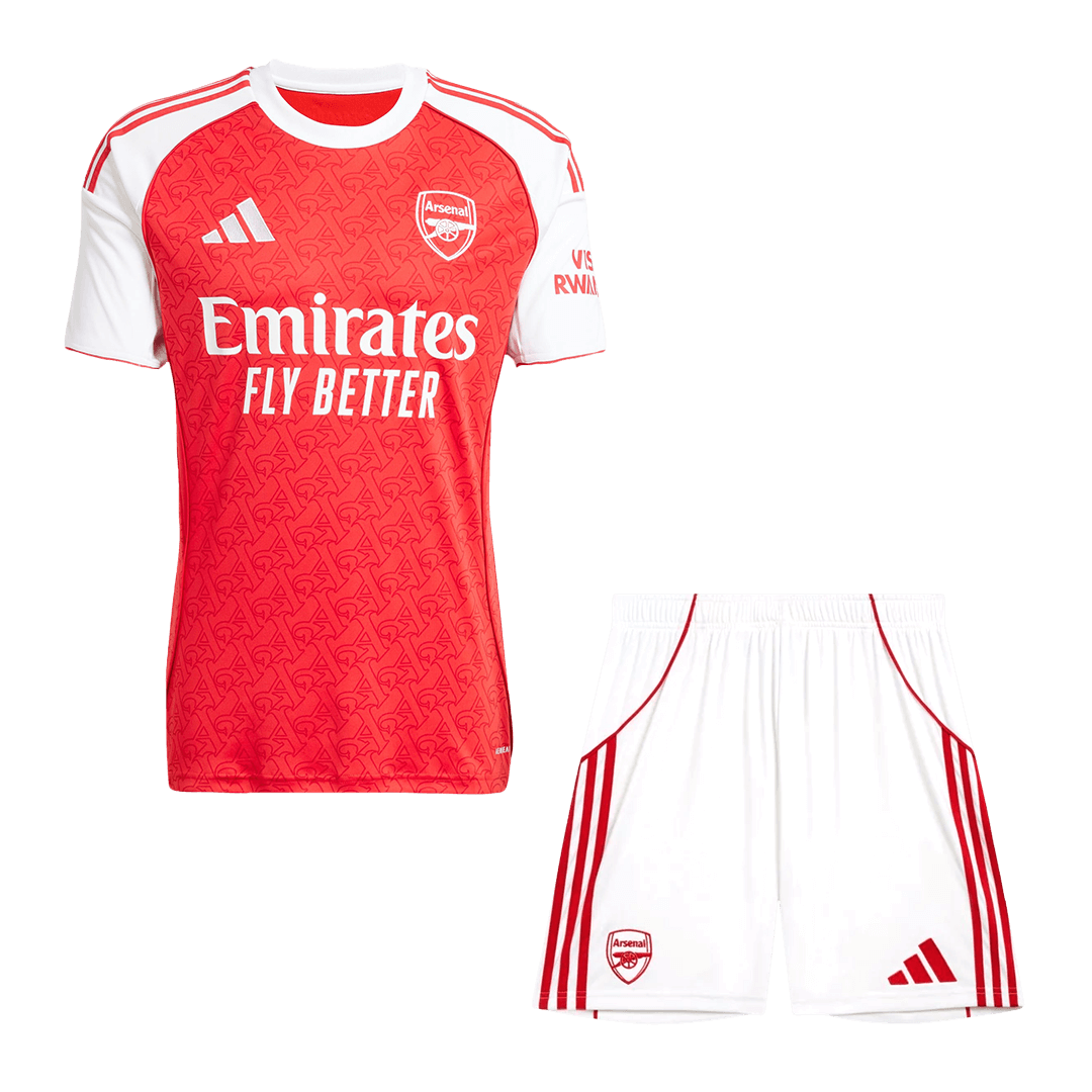 Arsenal Home Football Shirt Kit(Jersey+Shorts) 2025/26 Red