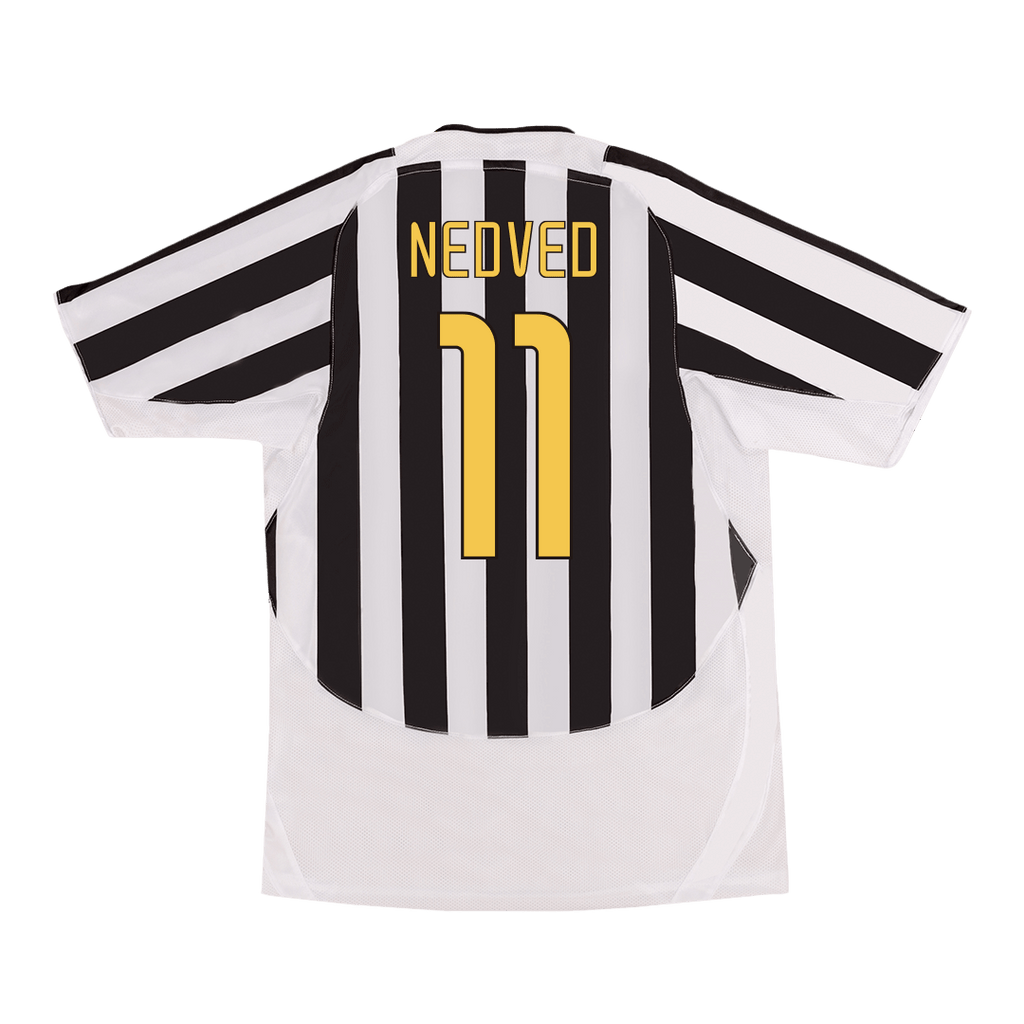 Retro NEDVED #11 2003/04 Juventus Home Football Shirt