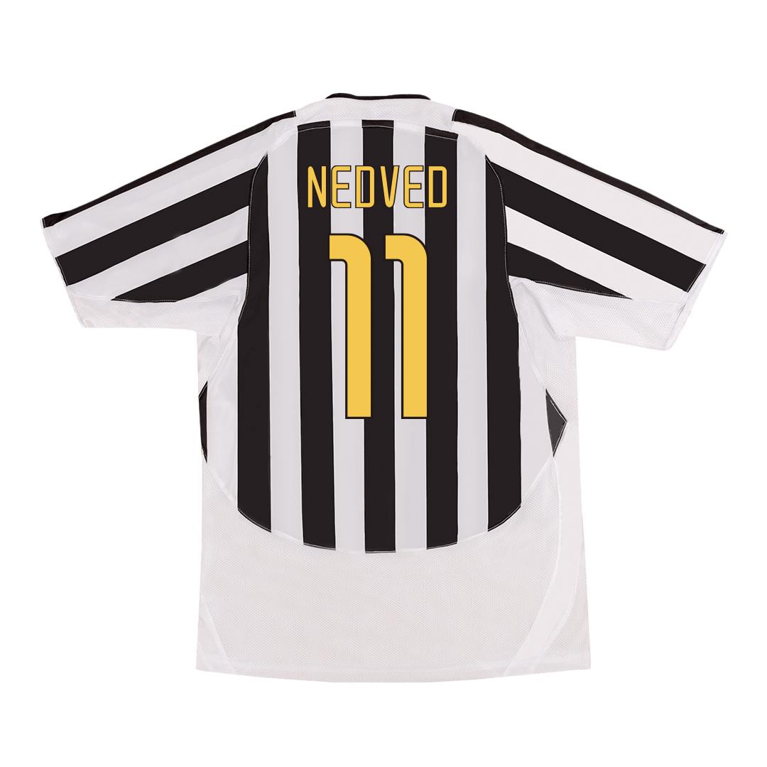 Retro NEDVED #11 2003/04 Juventus Home Football Shirt