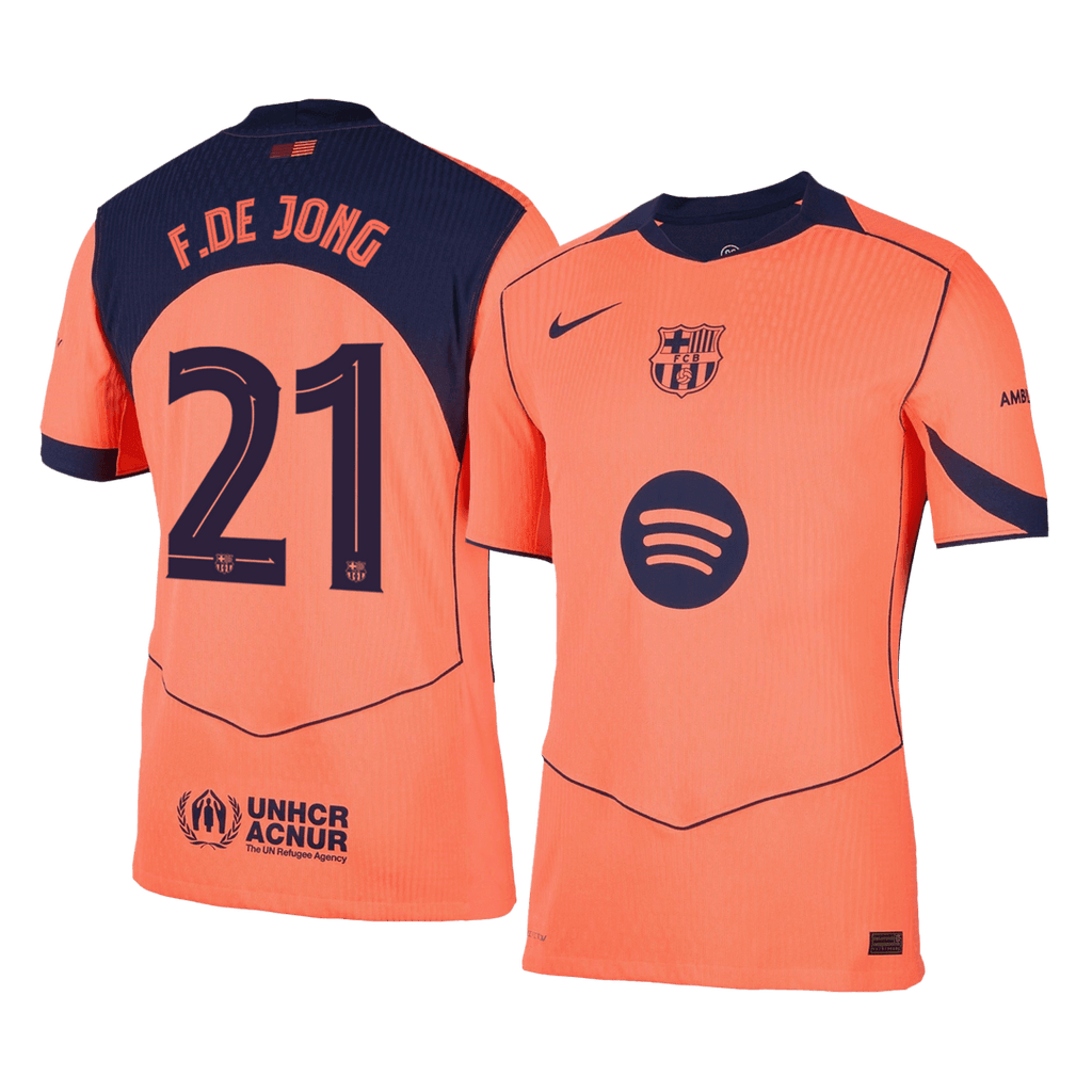 Player Version F.DE JONG #21 Barcelona Third Away Football Shirt 2025/26