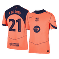 Player Version F.DE JONG #21 Barcelona Third Away Football Shirt 2025/26