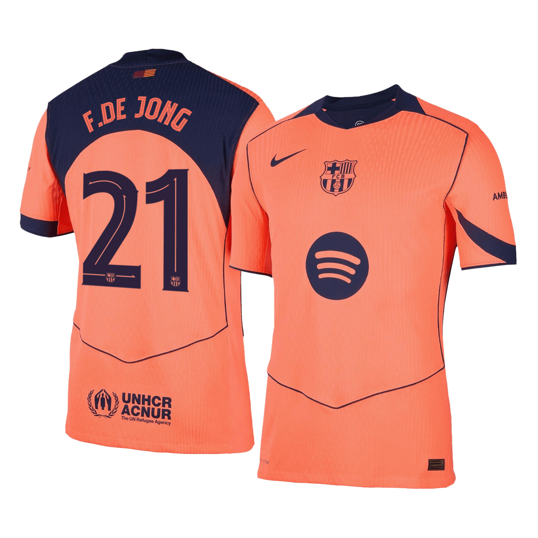 Player Version F.DE JONG #21 Barcelona Third Away Football Shirt 2025/26