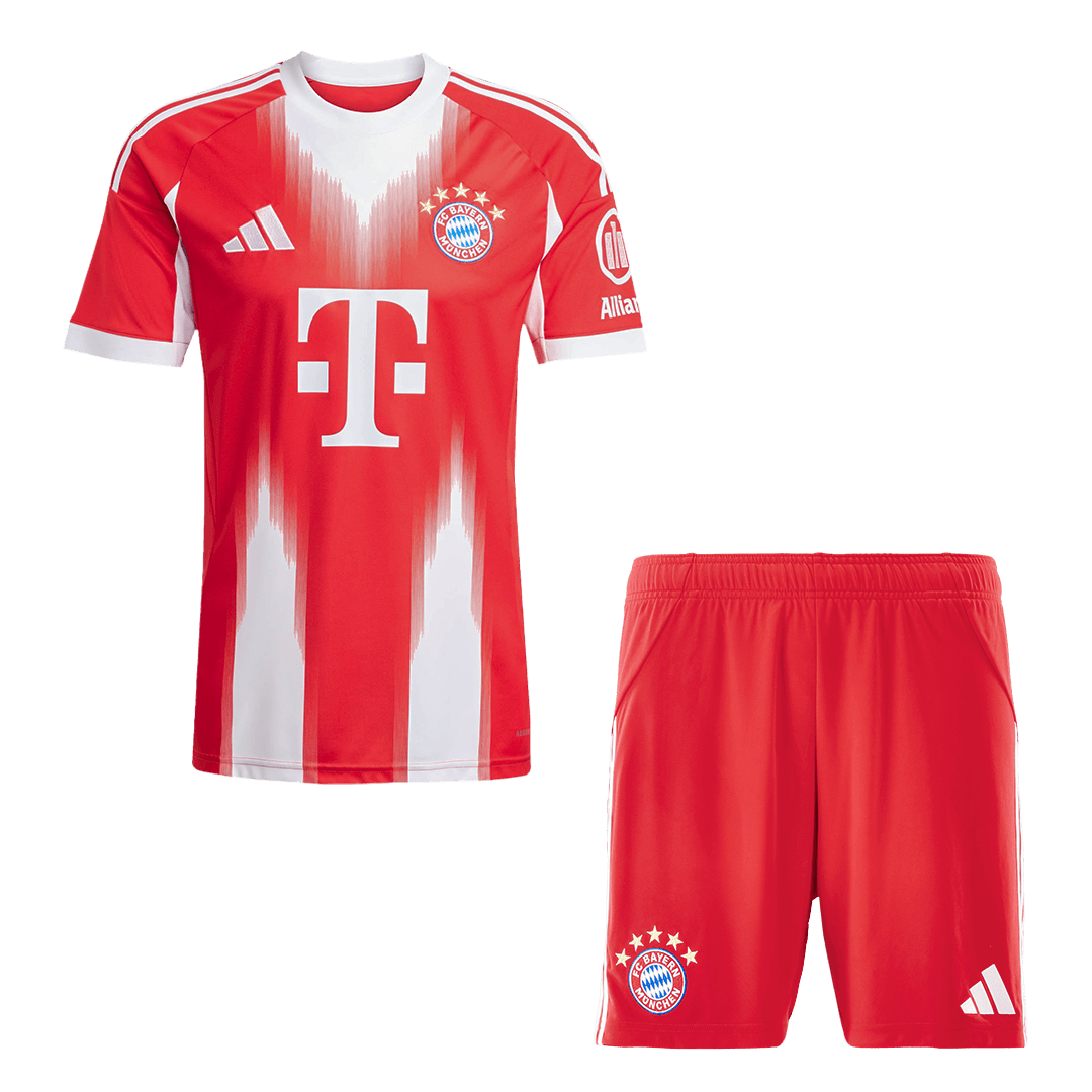 Bayern Munich Home Football Shirt Kit(Jersey+Shorts) 2025/26 Red