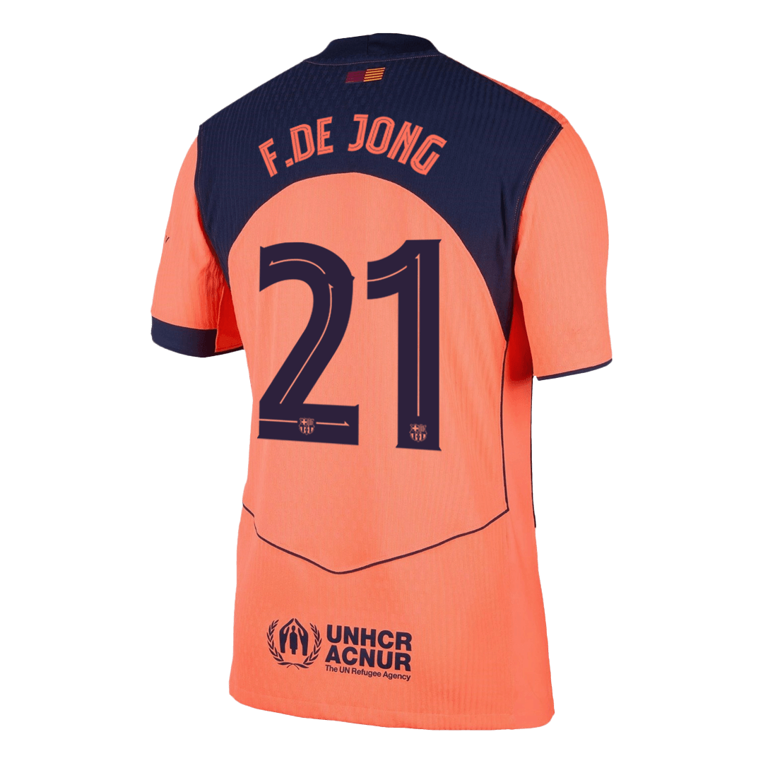 Player Version F.DE JONG #21 Barcelona Third Away Football Shirt 2025/26