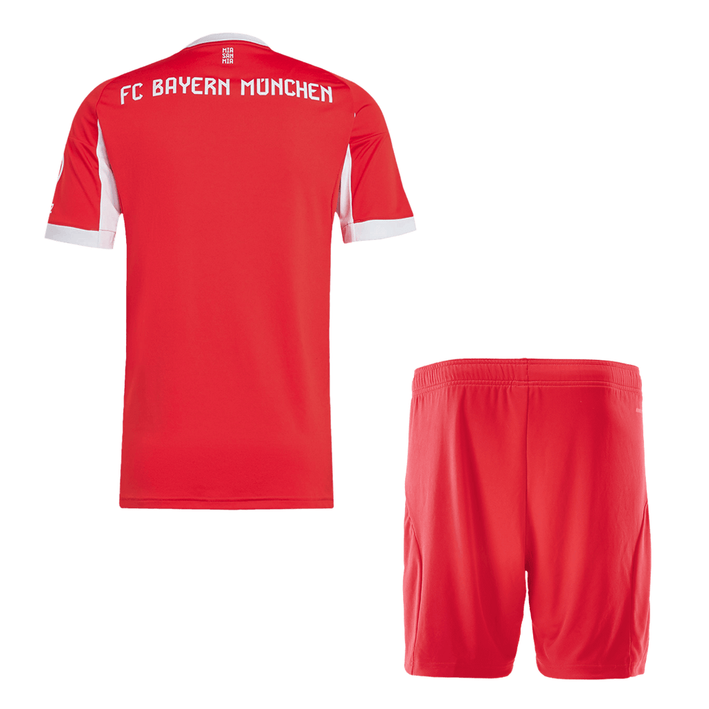 Bayern Munich Home Football Shirt Kit(Jersey+Shorts) 2025/26 Red