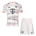 Bayern Munich Away Football Shirt Kit(Jersey+Shorts) 2025/26 White
