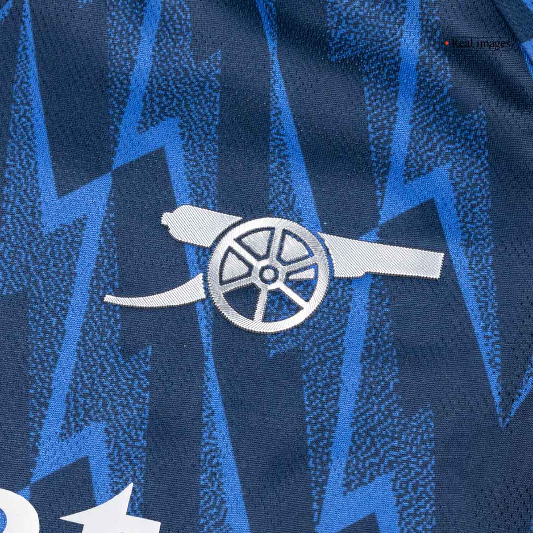 ØDEGAARD #8 Player Version Arsenal Away Football Shirt 2025/26 Blue