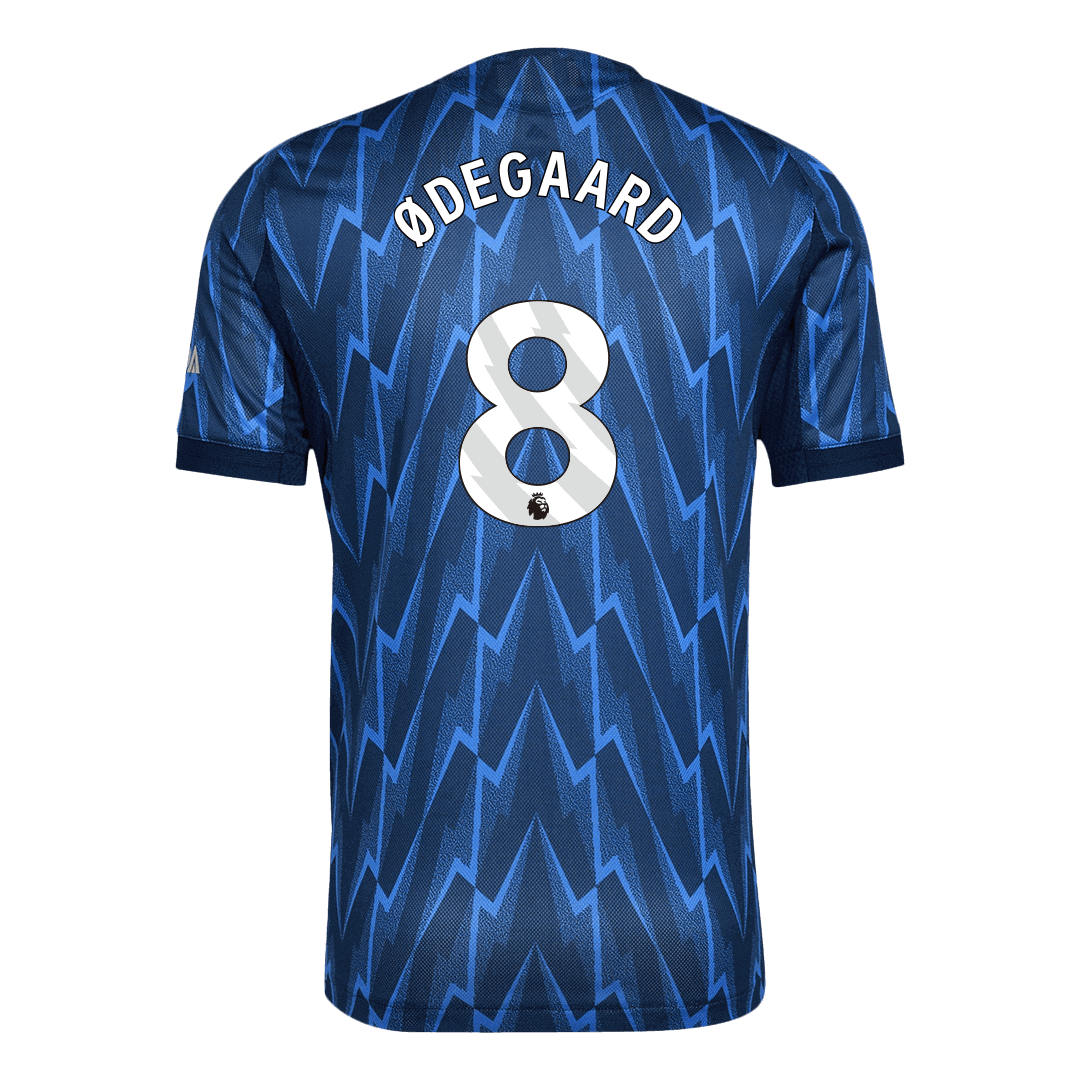 ØDEGAARD #8 Player Version Arsenal Away Football Shirt 2025/26 Blue