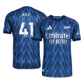 RICE #41 Player Version Arsenal Away Football Shirt 2025/26 Blue