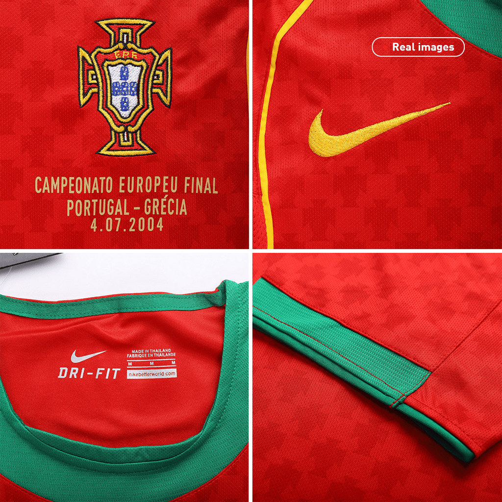 Retro 2004 Portugal Home Football Shirt -Euro Final