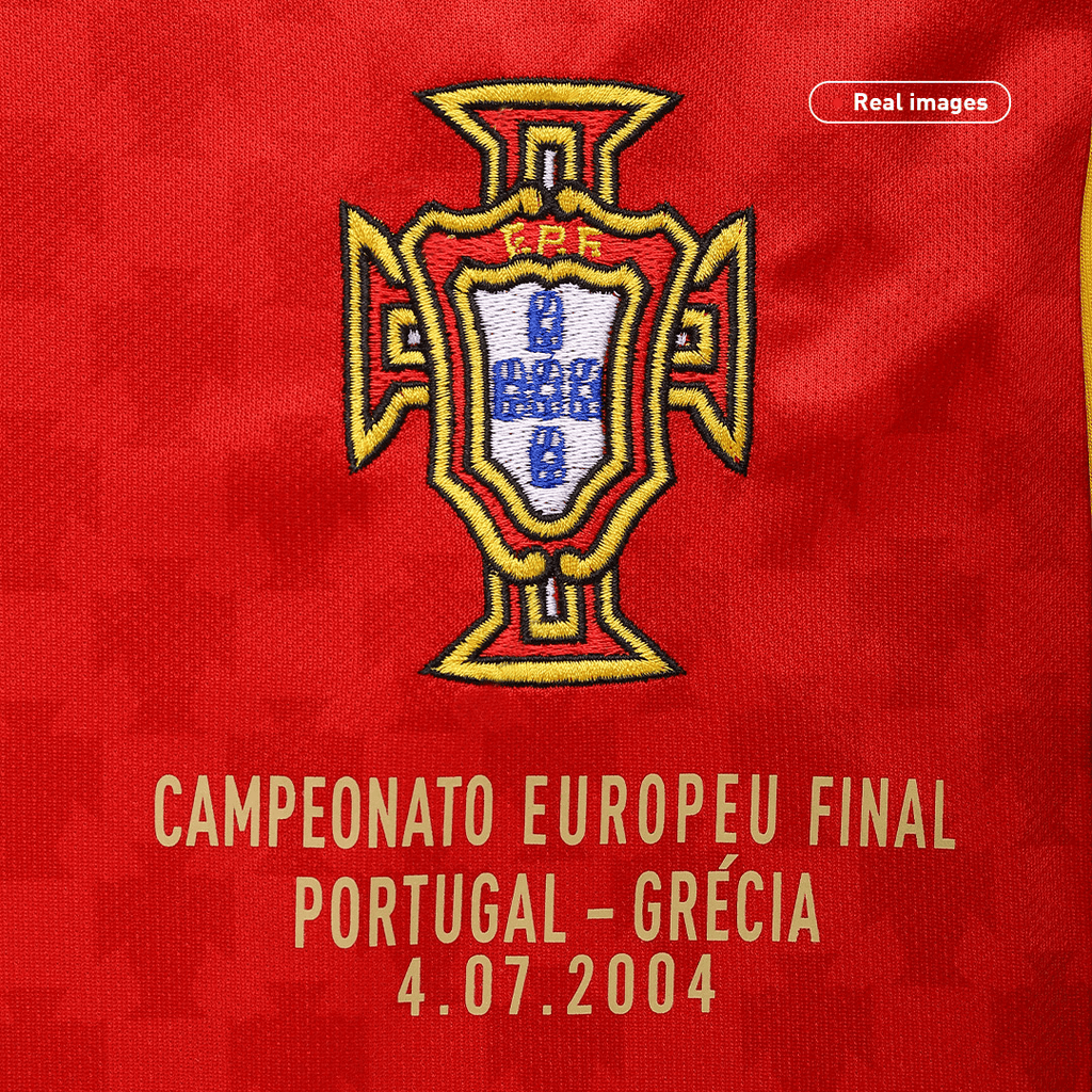 Retro 2004 Portugal Home Football Shirt -Euro Final
