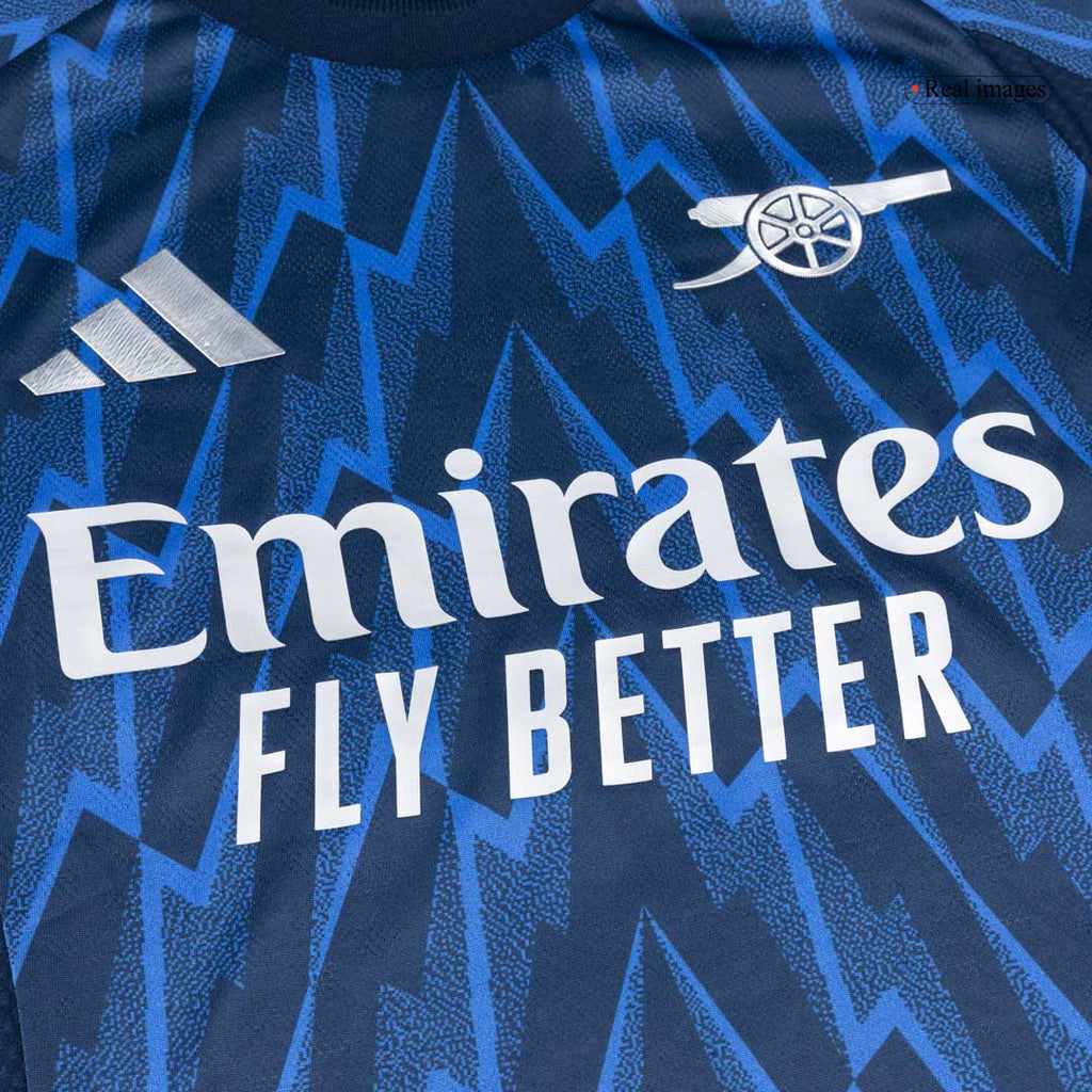 RICE #41 Player Version Arsenal Away Football Shirt 2025/26 Blue