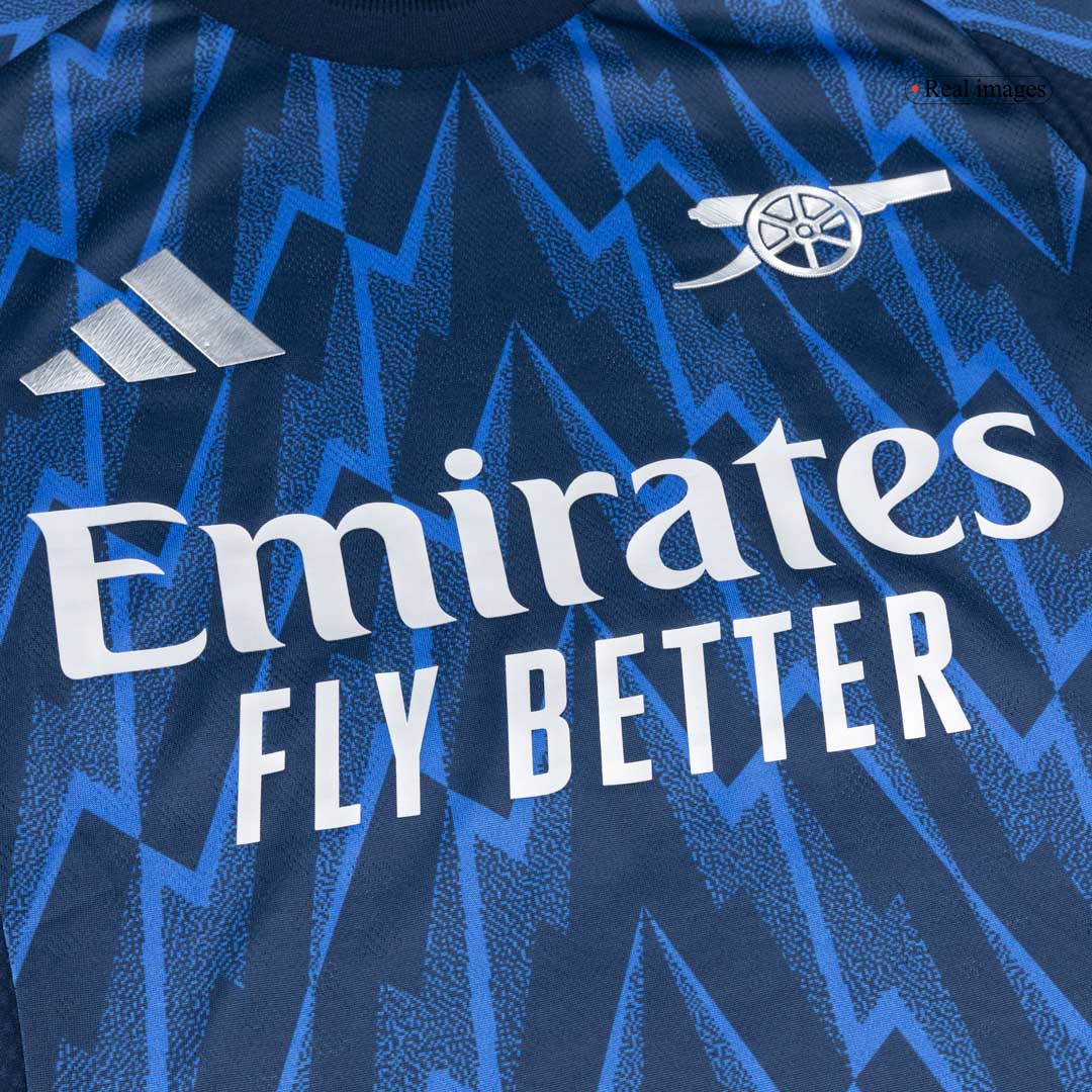 RICE #41 Player Version Arsenal Away Football Shirt 2025/26 Blue