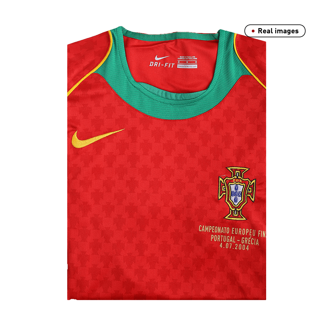 Retro 2004 Portugal Home Football Shirt -Euro Final