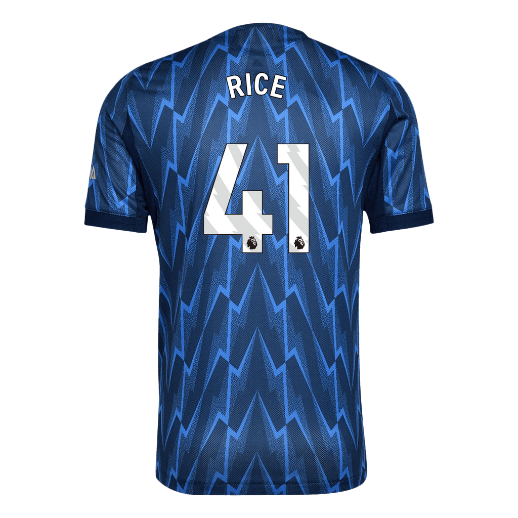 RICE #41 Player Version Arsenal Away Football Shirt 2025/26 Blue