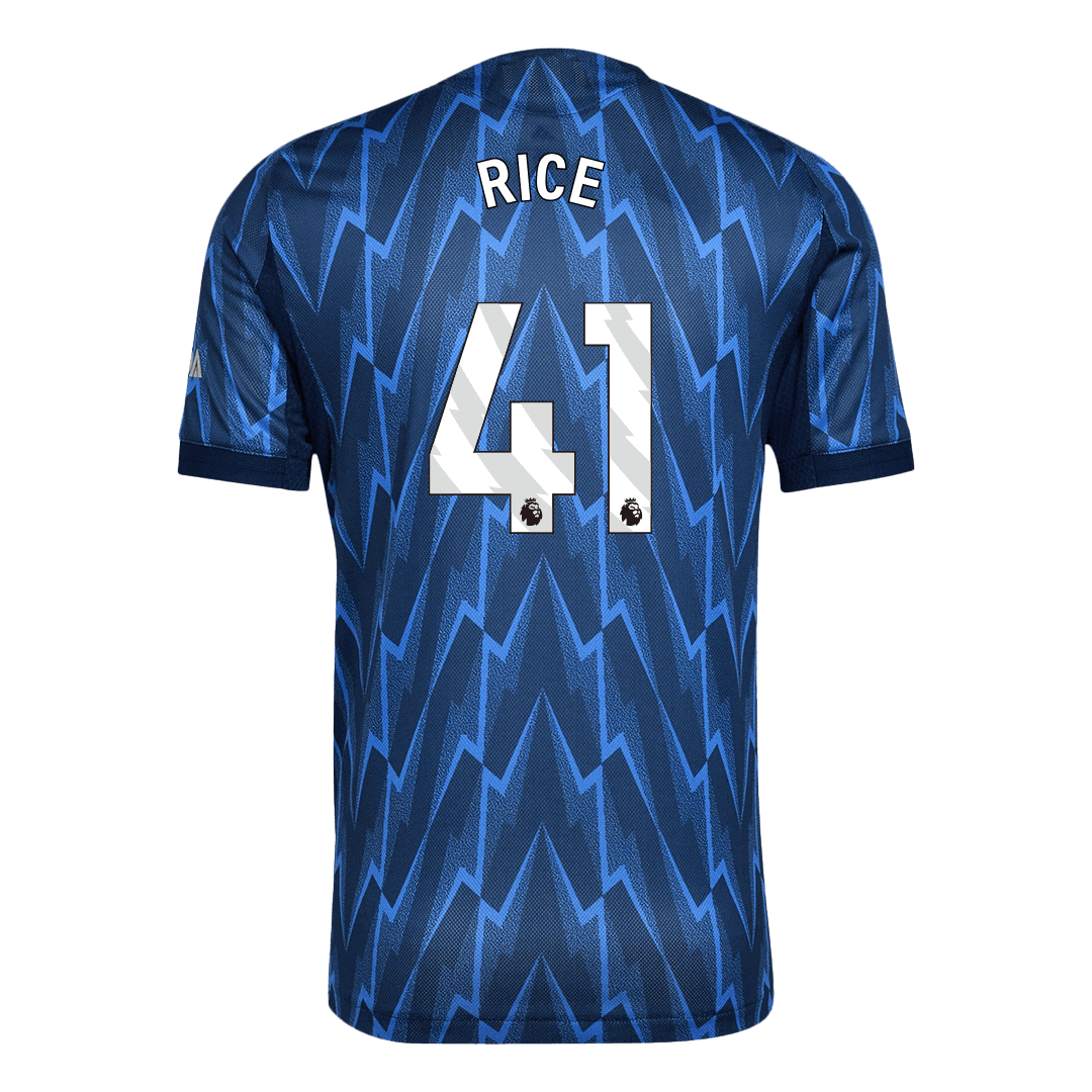 RICE #41 Player Version Arsenal Away Football Shirt 2025/26 Blue