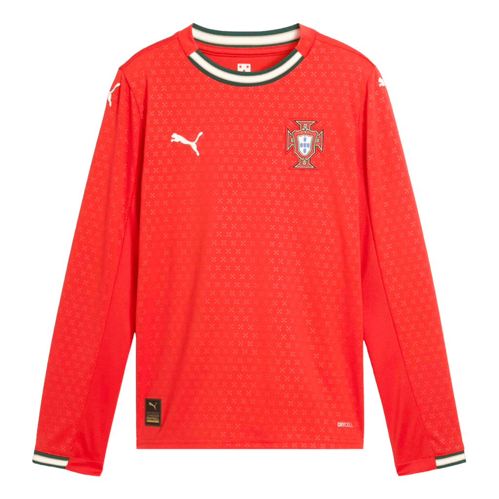 Portugal Home Long Sleeve Football Shirt 2025 Red