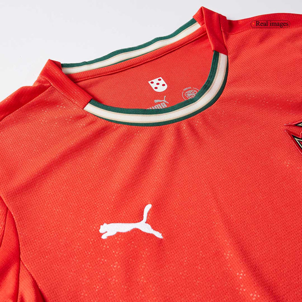 Portugal Home Long Sleeve Football Shirt 2025 Red
