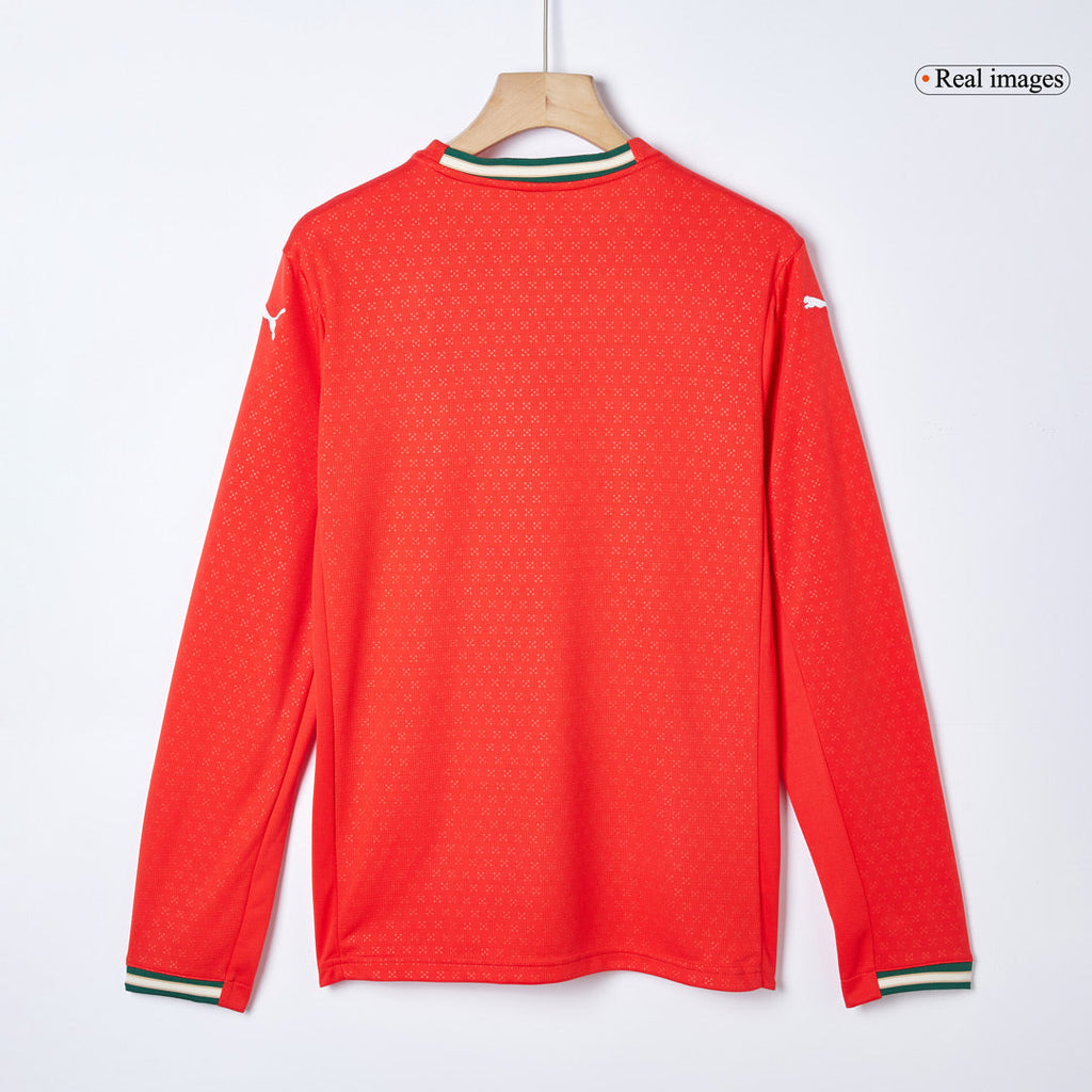 Portugal Home Long Sleeve Football Shirt 2025 Red