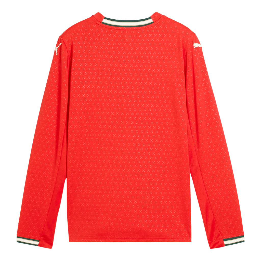 Portugal Home Long Sleeve Football Shirt 2025 Red