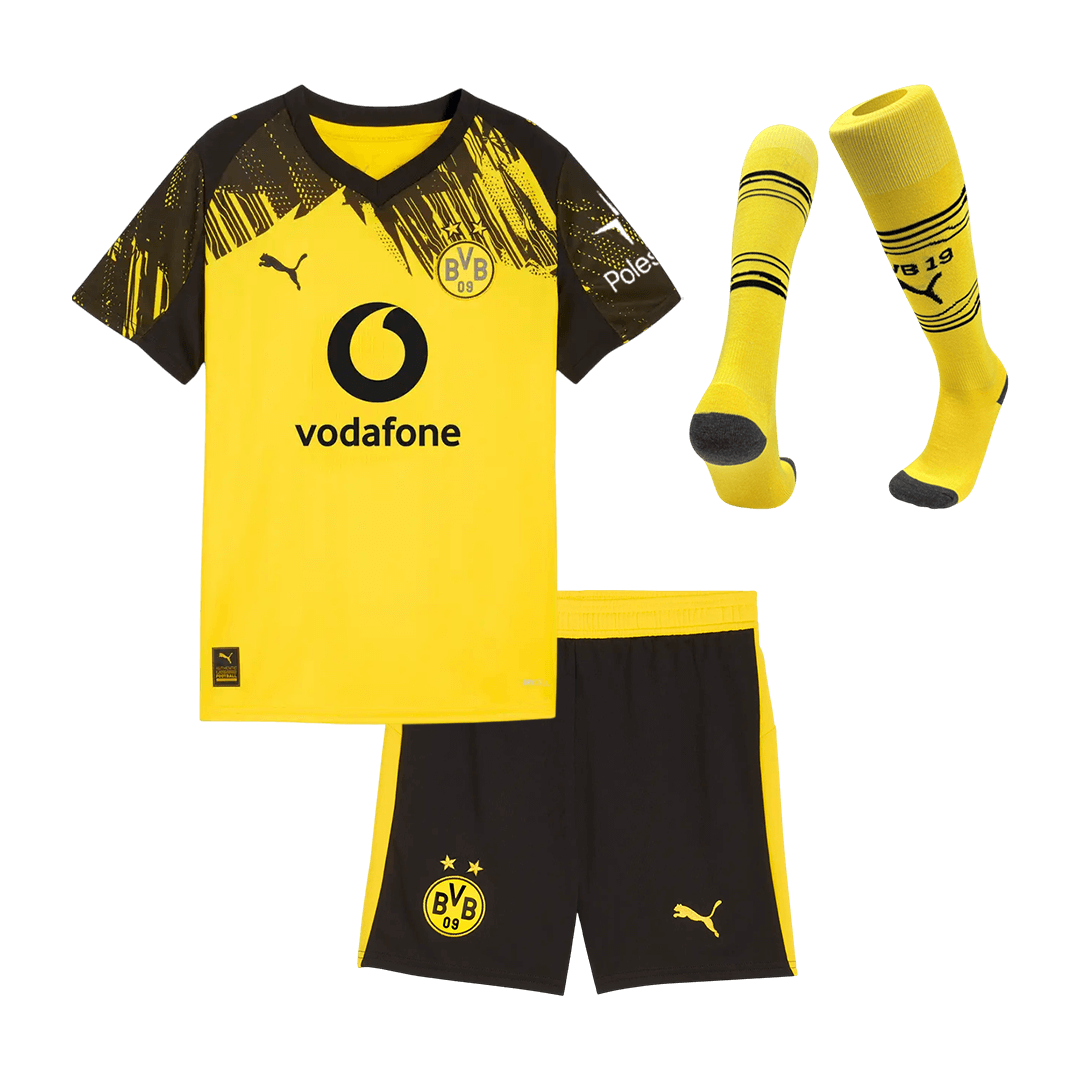 Kid's Borussia Dortmund Home Football Shirt Kit(Jersey+Shorts+Socks) 2025/26