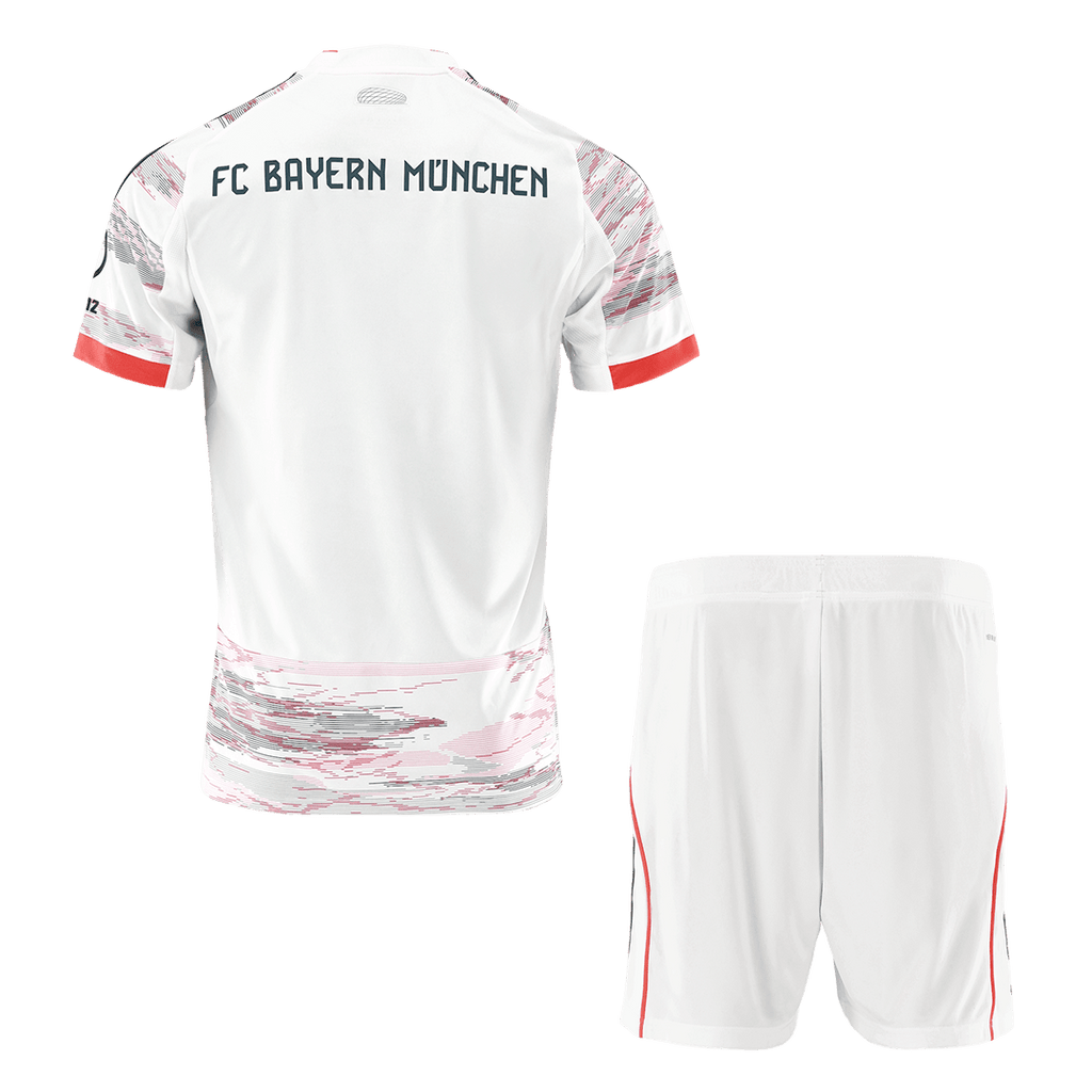 Bayern Munich Away Football Shirt Kit(Jersey+Shorts) 2025/26 White