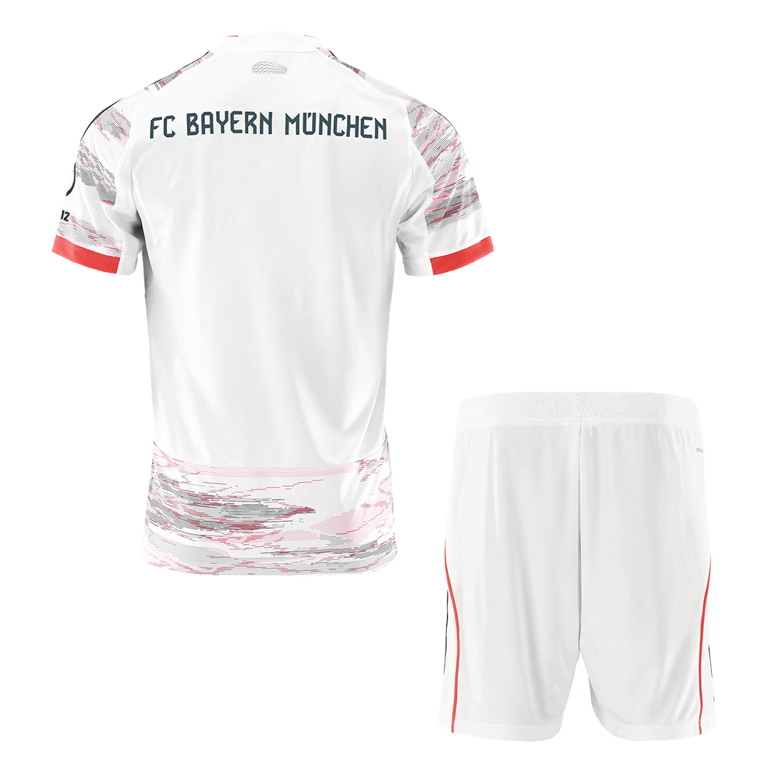 Bayern Munich Away Football Shirt Kit(Jersey+Shorts) 2025/26 White