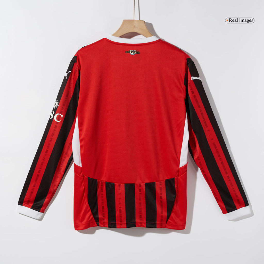 AC Milan Home Long Sleeve Football Shirt 2024/25
