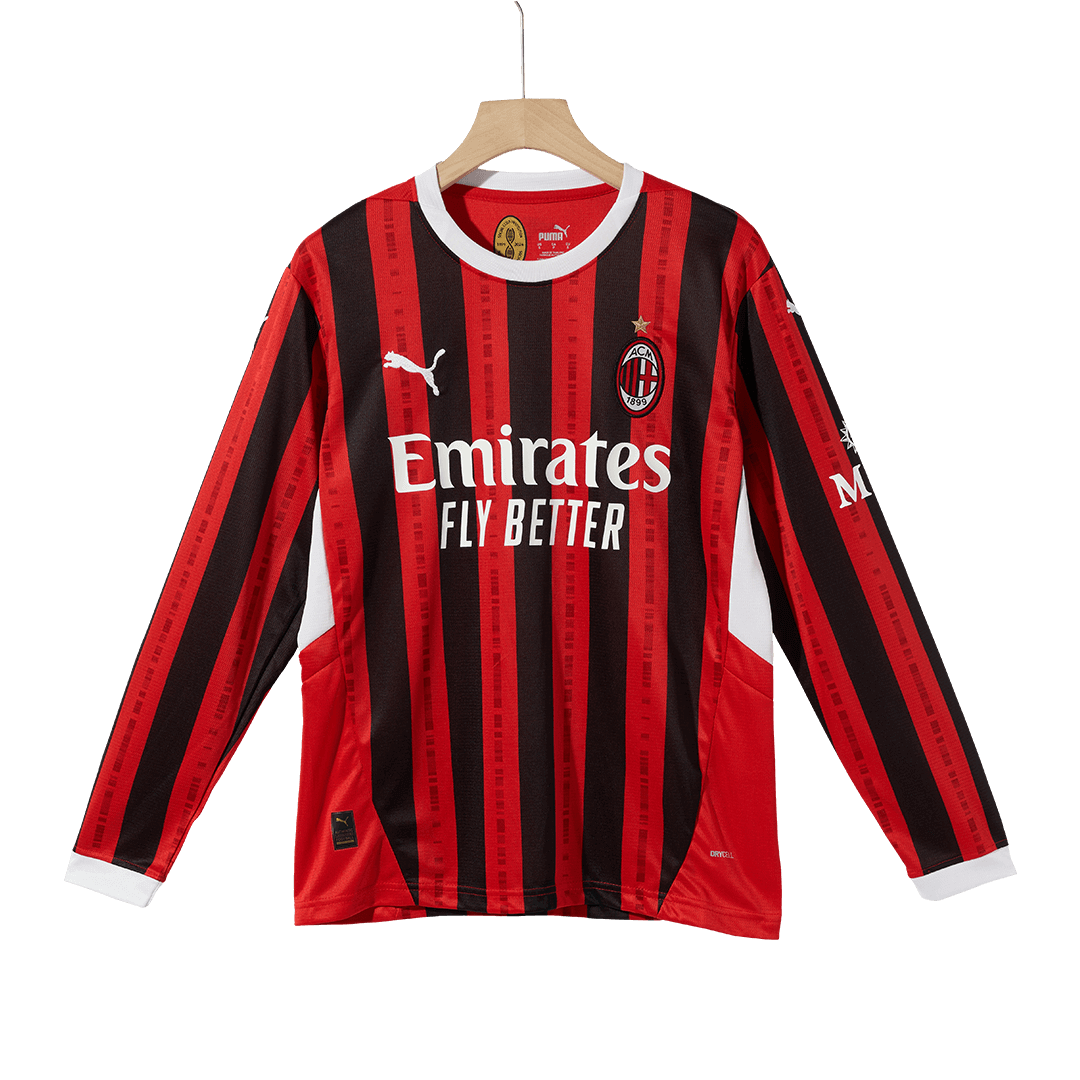 AC Milan Home Long Sleeve Football Shirt 2024/25