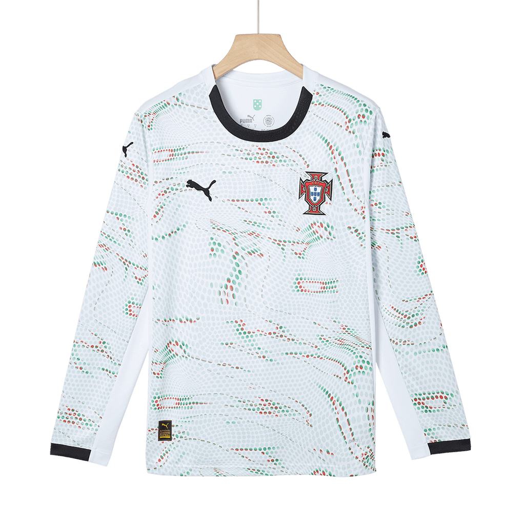 Portugal Away Long Sleeve Football Shirt 2025 White