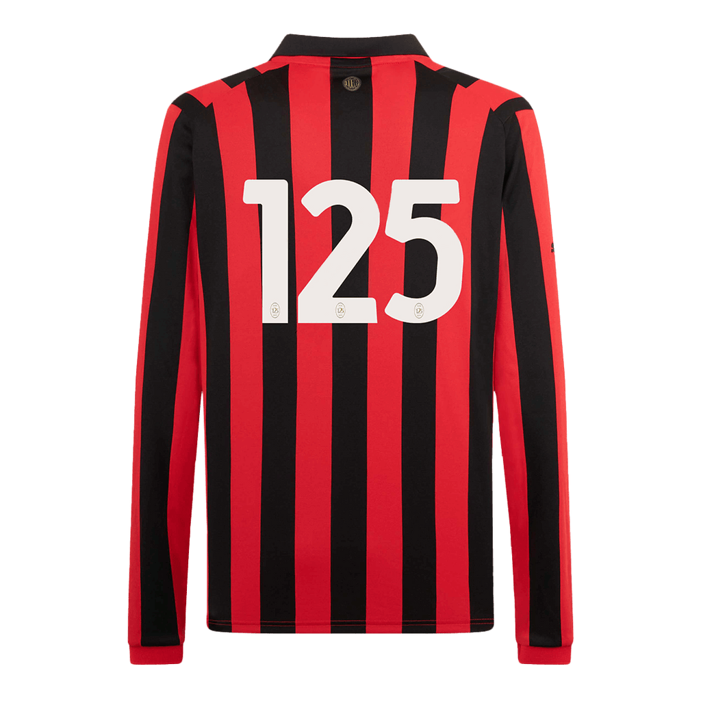 #125 AC Milan 125th Anniversary Long Sleeve Football Shirt 2024/25