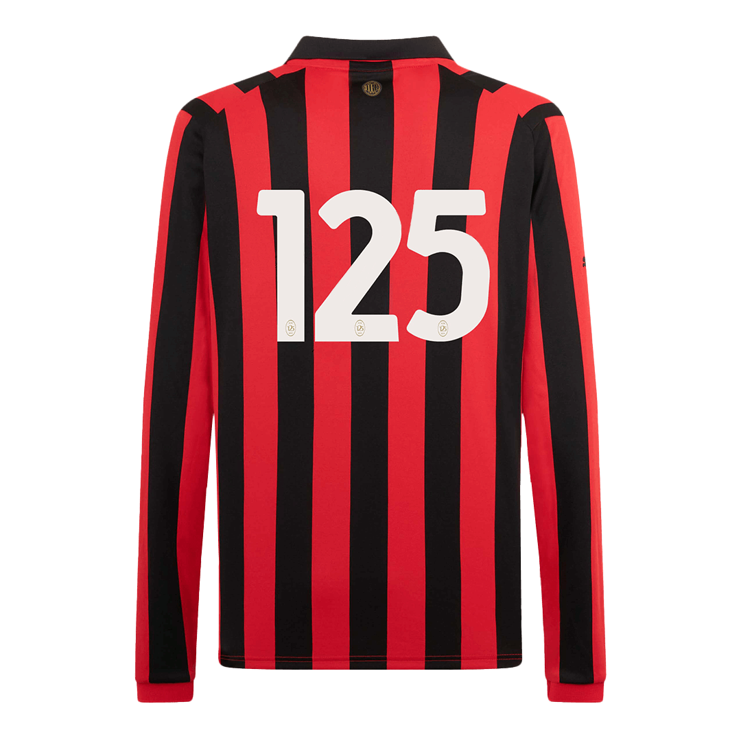 #125 AC Milan 125th Anniversary Long Sleeve Football Shirt 2024/25