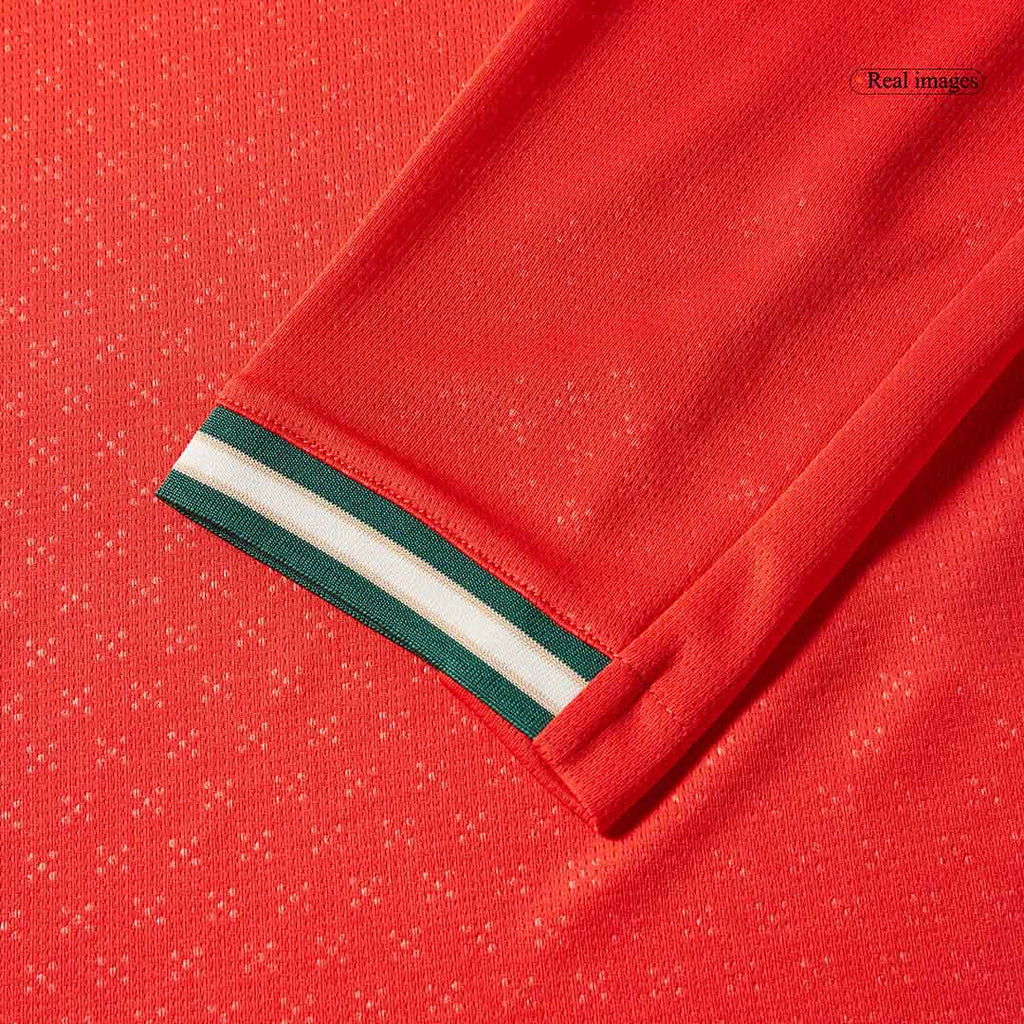 RONALDO #7 Portugal Home Long Sleeve Football Shirt 2025 Red