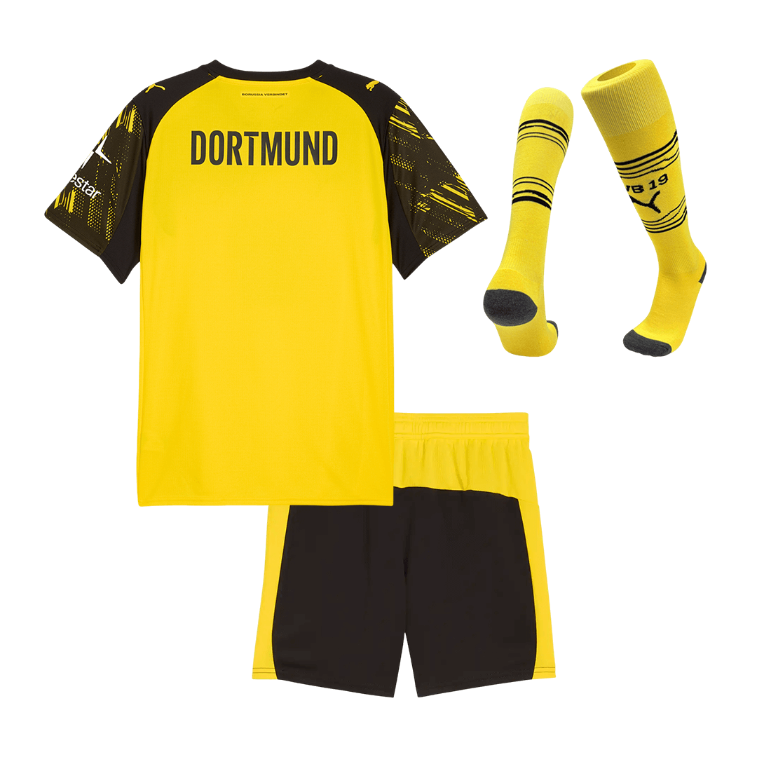 Kid's Borussia Dortmund Home Football Shirt Kit(Jersey+Shorts+Socks) 2025/26