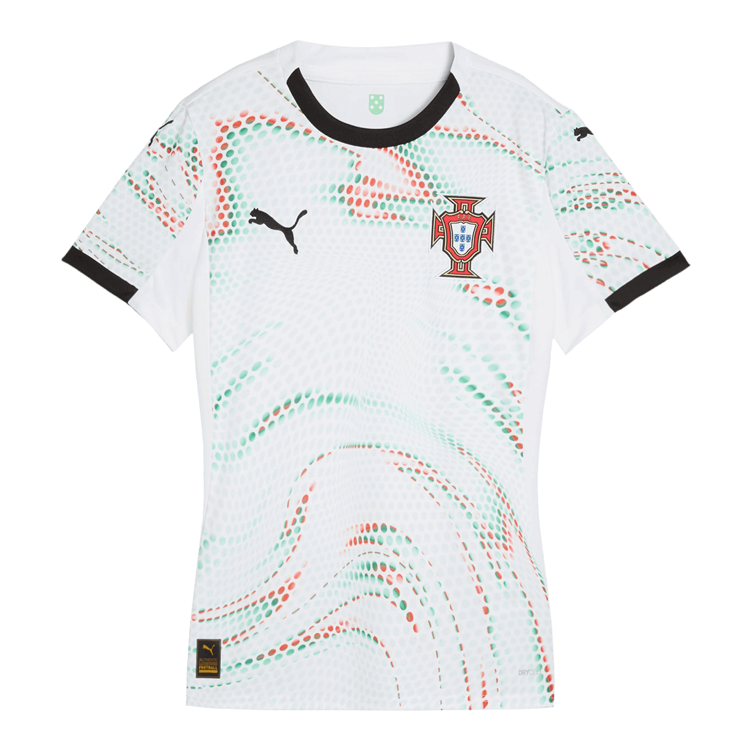 Women's Portugal Away Football Shirt 2025 White
