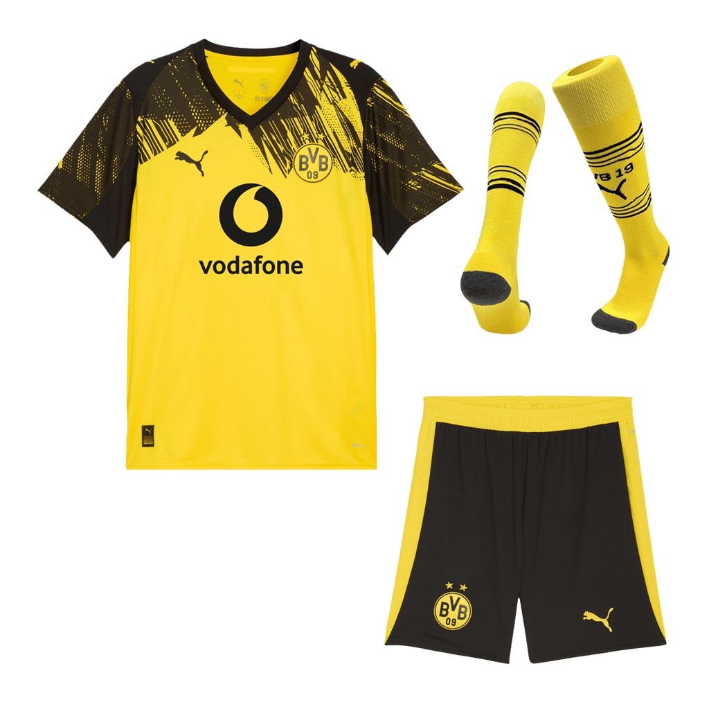 Borussia Dortmund Home Football Shirt Kit(Jersey+Shorts+Socks) 2025/26